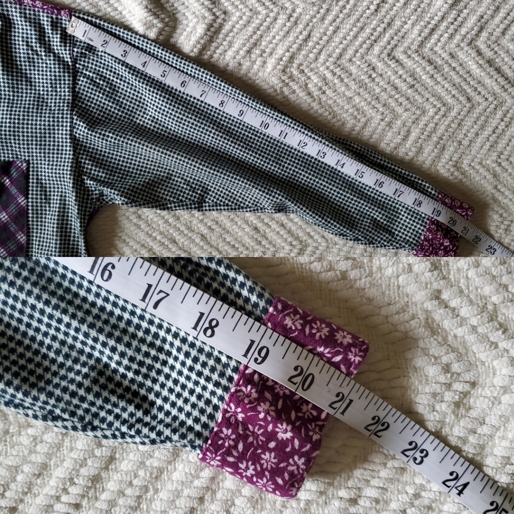 Vintage Bubblegrunge Mixed Pattern Oversized Flan… - image 8